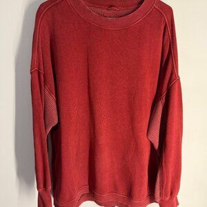 EUC - Aerie Sweatshirt - Burnt Red - Size M - Oversized